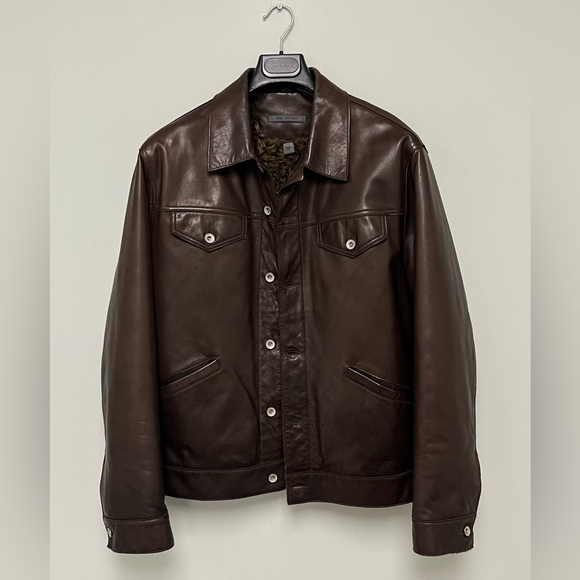 John Varvatos Shearling Trucker Jacket. Size EU 52 USA 42. - Picture 7 of 16